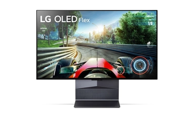 LG OLED Flex 42 Inch 4K TV Smart TV, bendable flexible screen design, SAR display, a9 Gen5 AI processor, 42LX3Q6LA