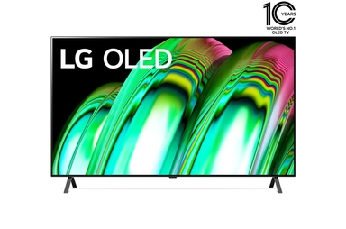 تلفاز LG OLED مقاس 65 بوصة من سلسلة A2 ، مع HDR (النطاق الديناميكي العالي) السينمائي بدقة 4K تصميم سينمائى والمزوّد بإمكانية تعتيم البكسل بتقنية AI ThinQ للتلفزيون الذكي بنظام التشغيل WebOS, OLED65A26LA