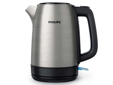 Philips Daily Collection Metal Kettle-Spring Lid, Light indicator, HD9350/92