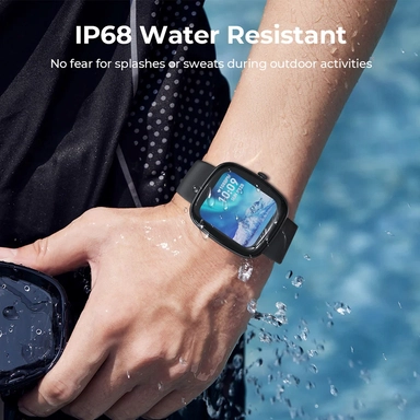 أوكي، ساعة ذكية 2S لايت الوزن للياقة، 1.83 بوصة، فضي