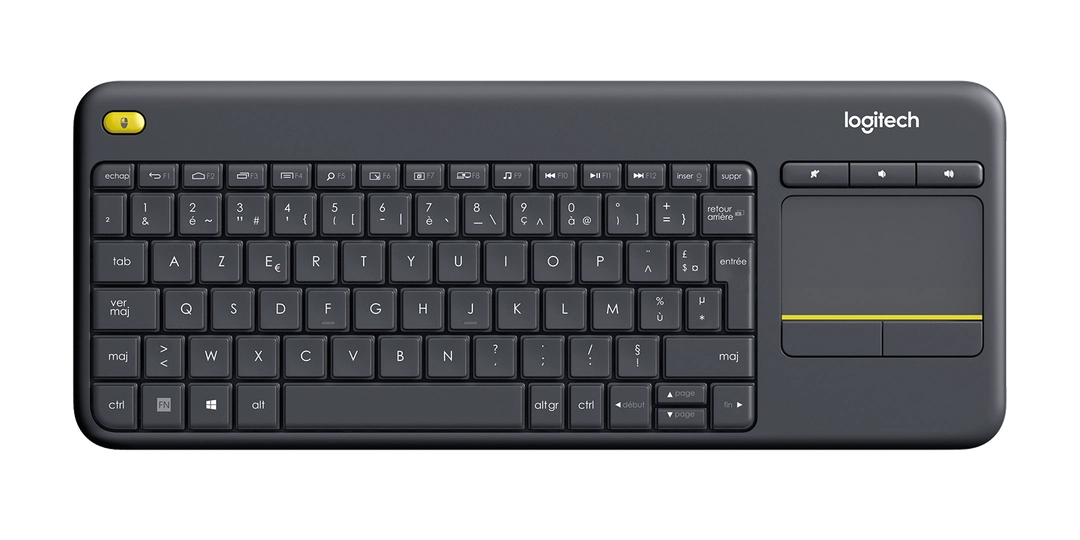 Logitech K400 Plus Wireless Keyboard Touchpad Arabic Black