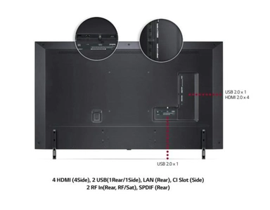 LG Real 4K NanoCell 55 Inch 80 Series, Nano Color,Quad Core Processor 4K, Cinema Screen, 55NANO80VPA