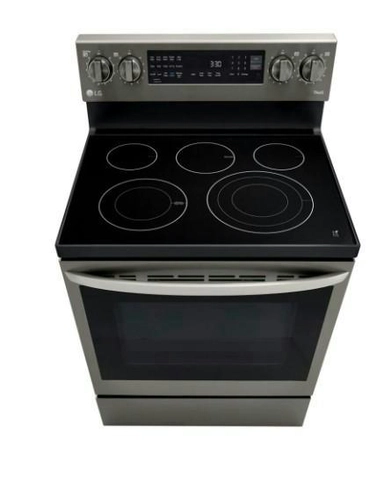 LG 6.3 cu ft. Smart Wi-Fi Enabled True Convection InstaView® Electric Oven with Air Fry, LREL6325D
