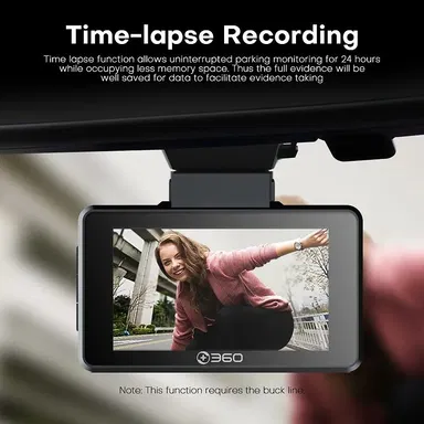 Botslab G500H 1440p QHD Car Dash Camera Black