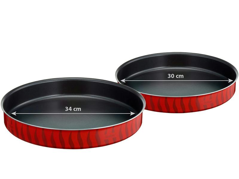 TEFAL Les Spécialistes 2 Pcs Set Kebbe Dishes, Red, J1326782