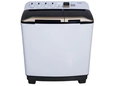 Toshiba Twin Tub Washing Machine 8 kg White, VH-J90WBB