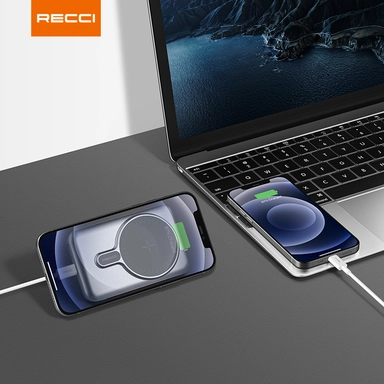 Recci Power Bank 10000mAh PD Gray