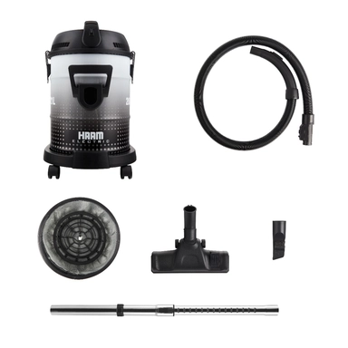 Haam Drum Vacuum Cleaner 2000 Watts, 21 Liters, HM-VC20-21L