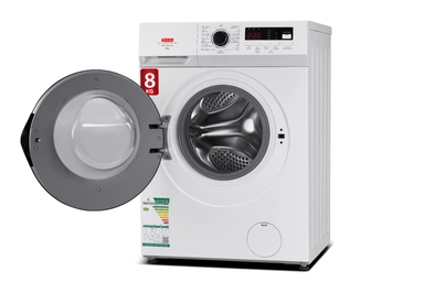 غسالة هام تعبئة أمامية 8 كيلو أبيض HMFL80W-21N