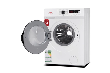 Haam Front Load Washing Machine 6 KG, White, HMFL60W-22N