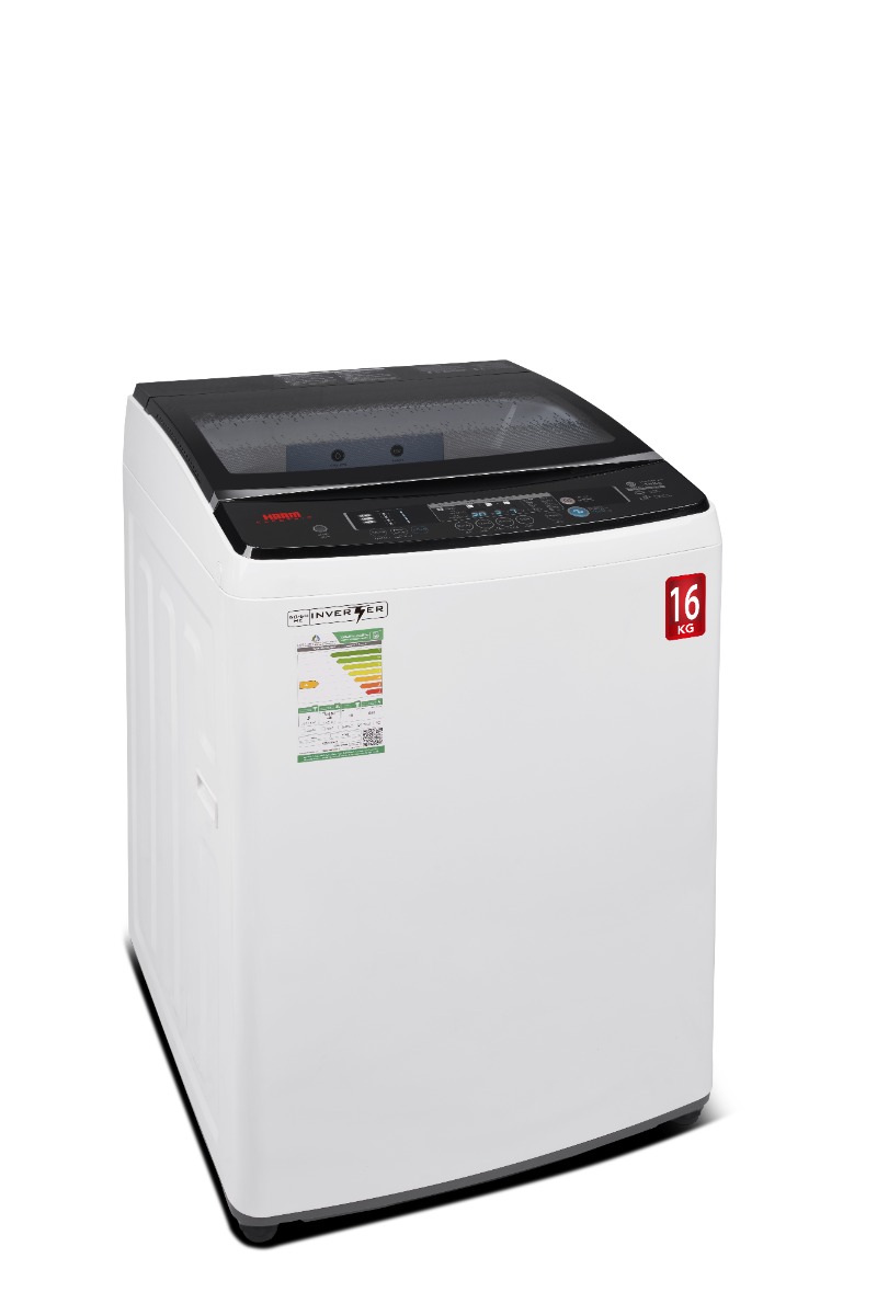 Haam Top Loading Washing Machine, 16 Kg, White, HWM16W-23N inverter