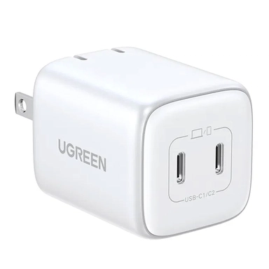Ugreen Nexode 45W Charger Dual USB C Foldable 45W Fast White