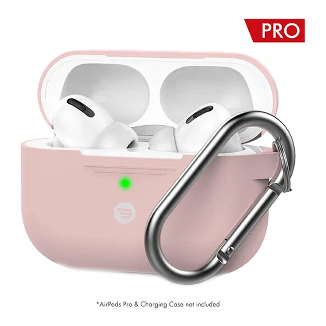 بايكرون , حافظة من السيليكون لسماعات AirPods Pro , وردي