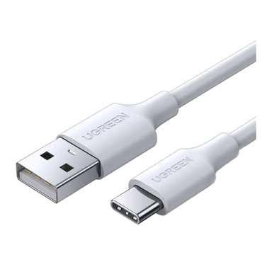 يوجرين , كابل شاحن يو اس بي نوع سي إلي يو اس بي نوع سي 2 متر , أبيض