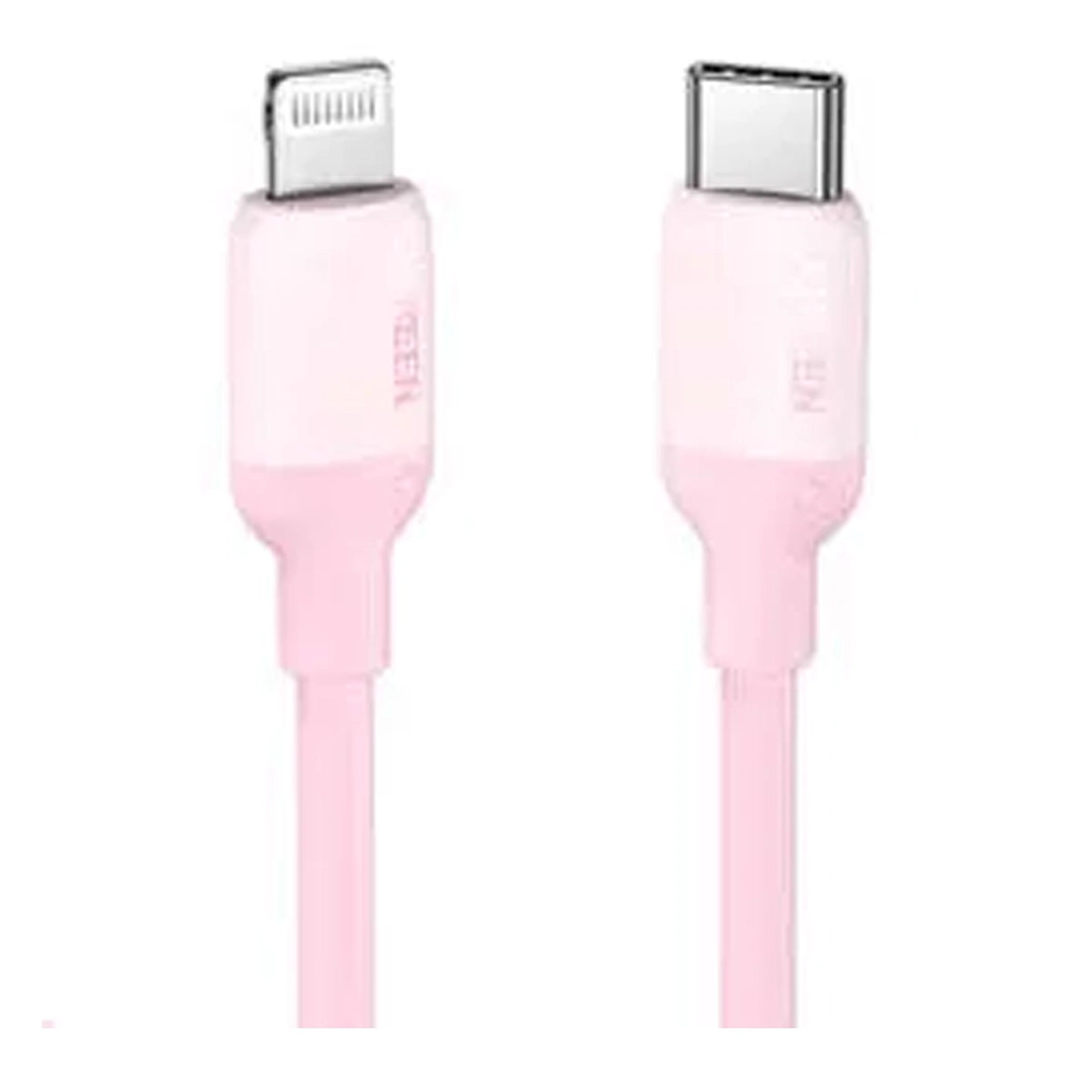 UGREEN USB-C to Lightning Silicone Cable 1m Pink