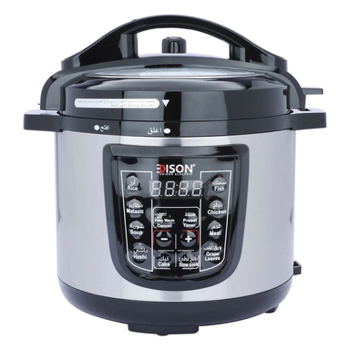 Edison Electric Pressure Cooker 800 Watts, 4 L., Granite, Steel * Black, GT401-W