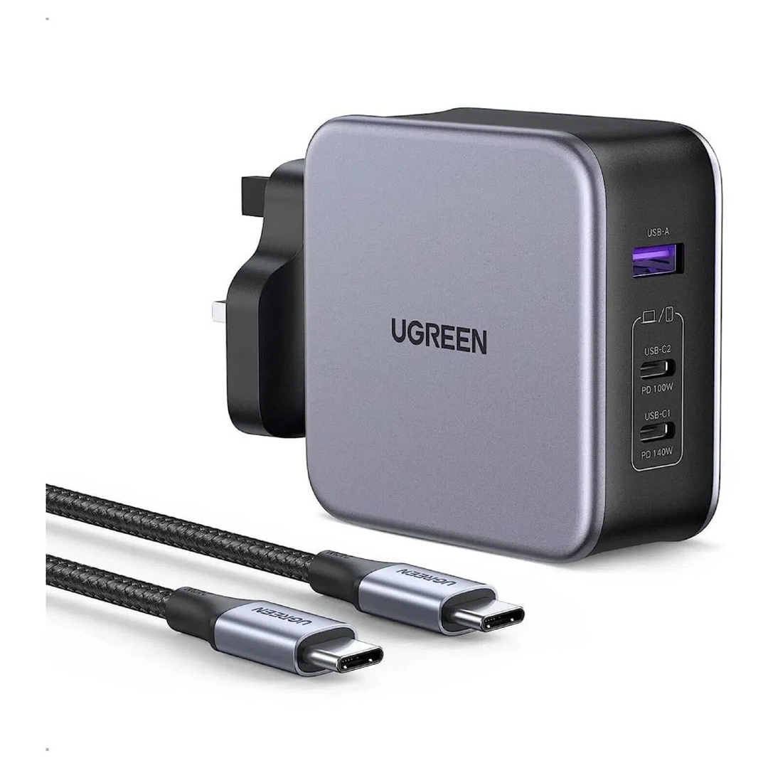 UGREEN GaN Fast Charger 140W with Cable Space Gray