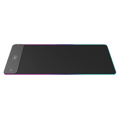Porodo RGB Gaming Mouse Pad With 15W Wireless Charger Black