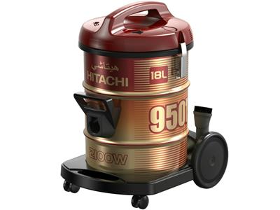 Hitachi Drum Vacuum Cleaner, 2100W, 18L, Red, CV-950H SS220 PG