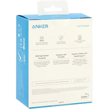 Anker 312 Type-C Fast Charger 30W Black