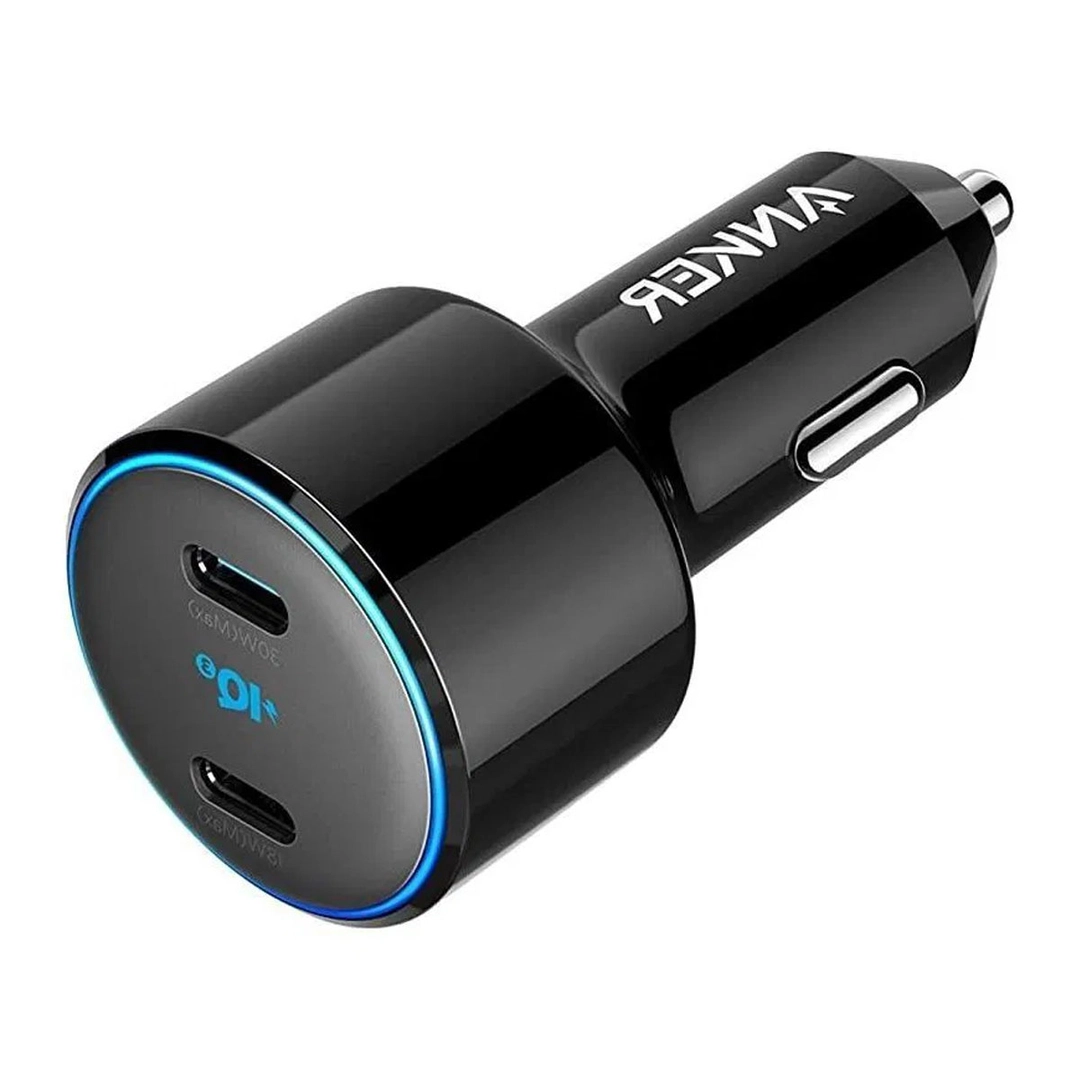 أنكر , شاحن سيارة 48 وات، 2 منفذ USB-C، أسود