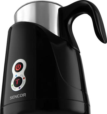 SENCOR Milk Frother and Warmer, 650 Watts, Black * Steel, SMF 4000BK
