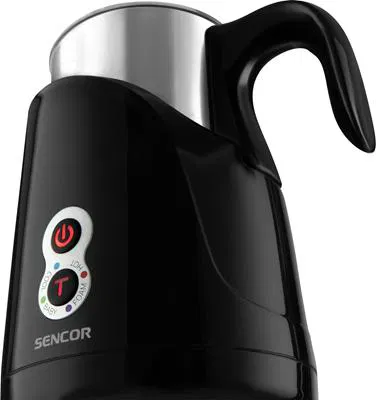 SENCOR Milk Frother and Warmer, 650 Watts, Black * Steel, SMF 4000BK