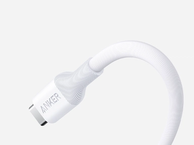Anker 544 USB-C to USB-C Cable 140W Bio-Based 3 feet White