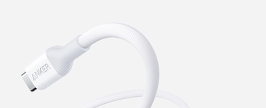 Anker 544 USB-C to USB-C Cable 140W Bio-Based 3 feet White