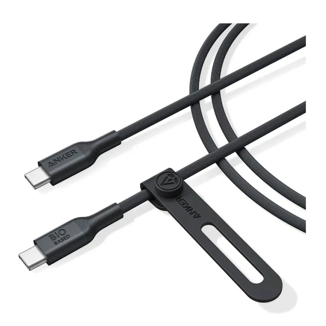 أنكر 542 كابل USB-C إلى USB-C بقدرة 140 وات، 6 أقدام أسود