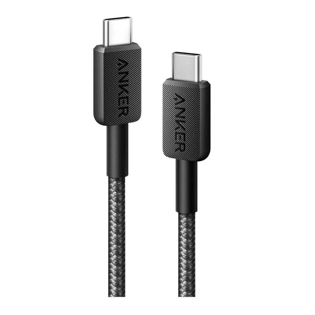 Anker 322 USB-C to USB-C Cable 3 feet Nylon Black