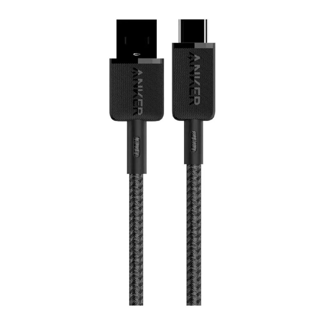 Anker 322 USB-A to USB-C Braided Cable 6 feet Nylon Black