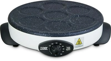 Xper Grill, Crepe Maker, 3*1, 1500 Watts, Granite, XPCM-508