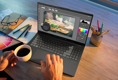 أسوس ﭬيفو بوك برو 15 OLED ألترا 9 285H، 24GB، 2TB، 15.6"، W11 رمادي