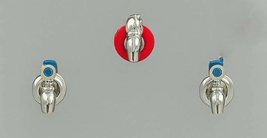 برادة الغدير حار وبارد، 3 صنابير، بيج – WCC75-R