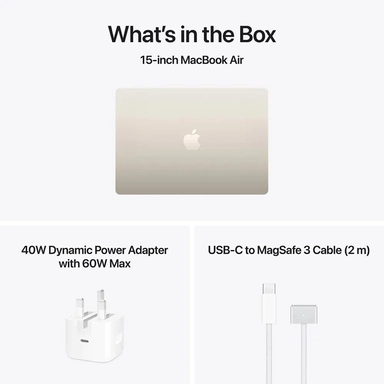 لاب توب ابل ماك بوك نيو، معالج M5، عشر النواة CPU/عشر النواة GPU، تيرابايت 1 SSD، رام 24  جيجابايت، شاشة 13  بوصة، ماك او اس، ستارلايت - MDHD4AB/A