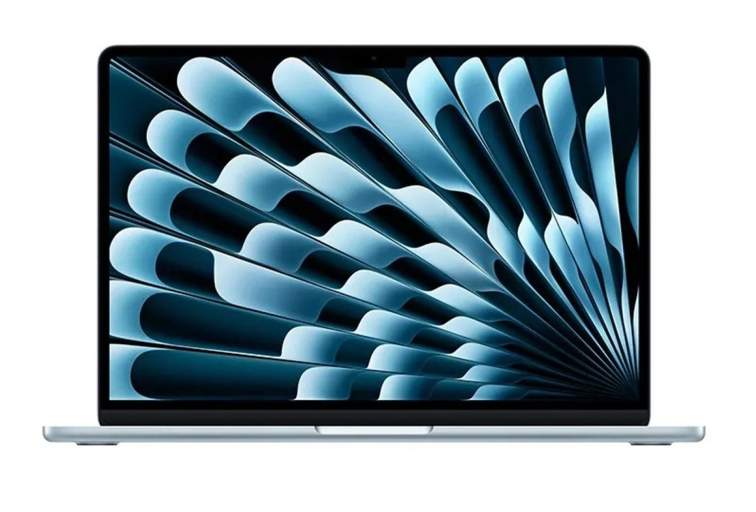 لاب توب ابل ماك بوك اير، معالج M5، عشر النواة CPU/ثماني النواة GPU، جيجابايت 512 SSD، رام 16 جيجابايت، شاشة 13.6 بوصة، ماك او اس، سكاي بلو- MDHH4AB/A