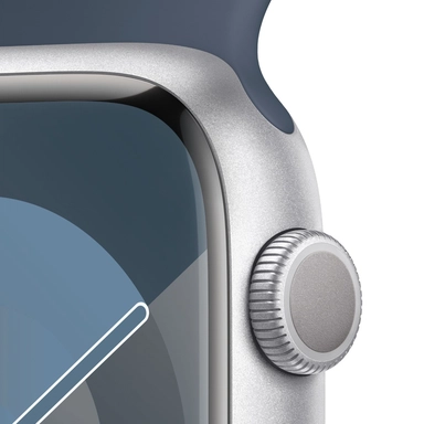 Apple Watch Series 9 GPS 41mm Silver & Storm Blue Band -M/L