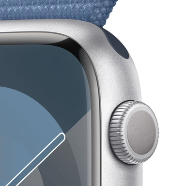Apple Watch Series9 GPS 45mm Silver & Winter Blue Sport Loop