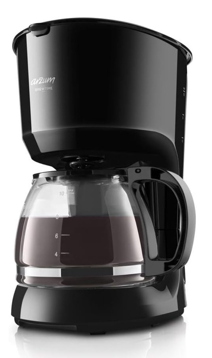 ارزوم اوكا صانعة قهوة فلتر برو تايم، 1.25 لتر، 750 واط، أسود – AR3046