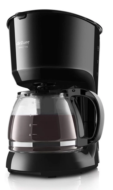 ارزوم اوكا صانعة قهوة فلتر برو تايم، 1.25 لتر، 750 واط، أسود – AR3046