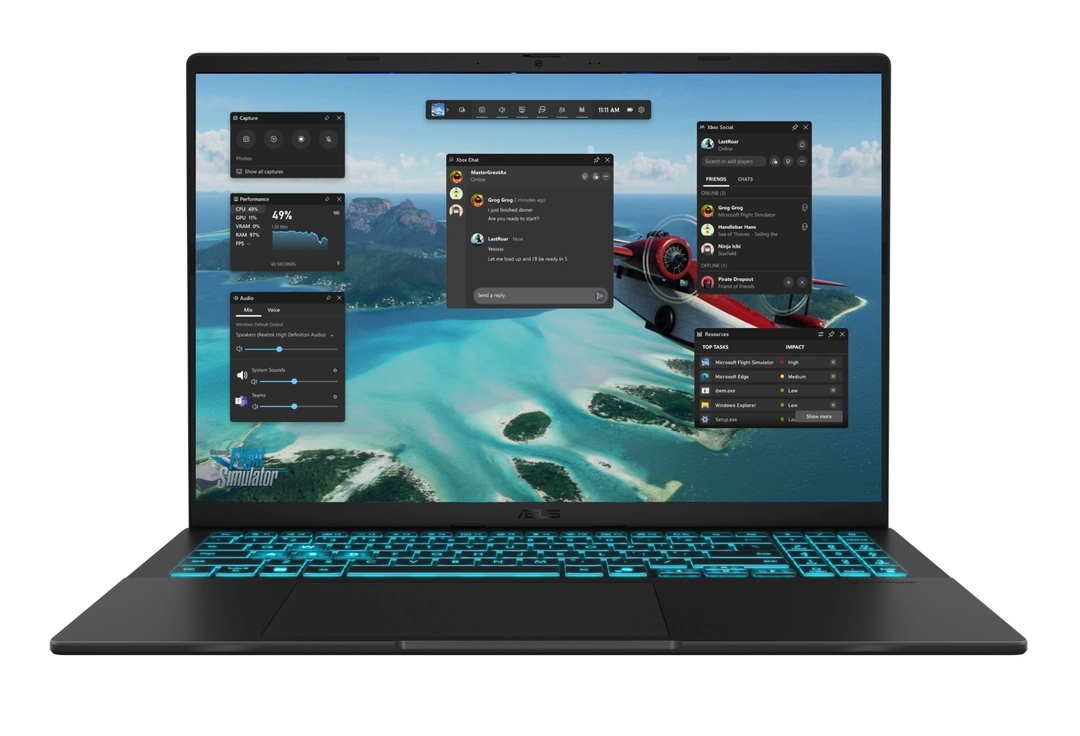 لابتوب أسوس  VivoBook، شاشة 16 بوصة ، إنتل كور اي7 H 240 -1تيرابايت، SSD  ذاكرة 32 جيجابايت ،Windows 11،  أسود - V3607VH-RP001W