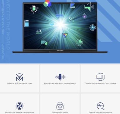 ASUS VivoBook 16, X1605VA-MB2772WS, Intel Core 9 270H, 512GB NVMe SSD, 16GB RAM, 16 Inch WUXGA IPS 60Hz, Intel Graphics, Windows 11 – Black