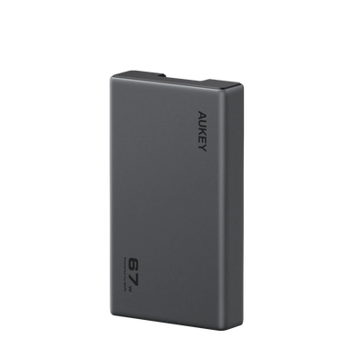 Aukey Comet Slim PD GaN C4, Wall Charger, 67W, 1 Port, USB-C PD, Gray - PA-C4-GY