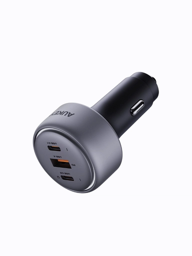 Aukey Pathfinder MIX 3 Car Charger, 100W, USB-C & USB-A, Gray - CC-P3-GY