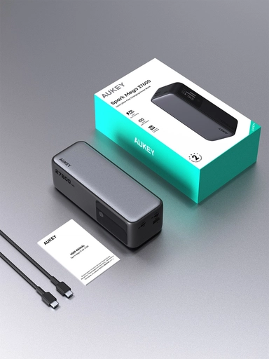 Aukey Power bank Y63, 27600 mAh, Gray - PB-Y63-GY