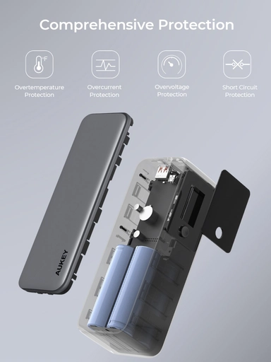 Aukey Power bank Y63, 27600 mAh, Gray - PB-Y63-GY