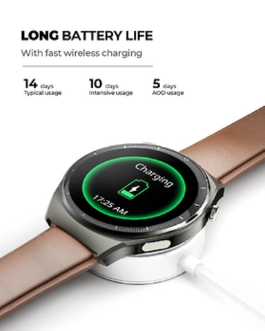  ساعة ذكية اوكي الترا 2، 1.43 بوصة، هيكل رمادي، سوار مزدوج رمادي – SW-2U-GY