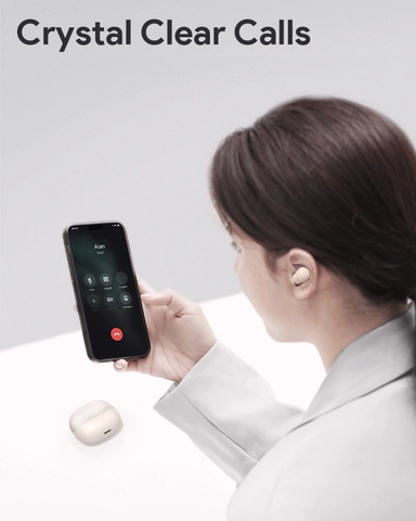 سماعات أذن لاسلكية أوكي M4، أبيض - EP-M4-WH