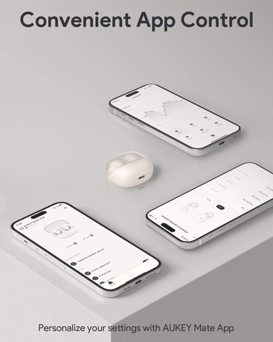 سماعات أذن لاسلكية أوكي M4، أبيض - EP-M4-WH